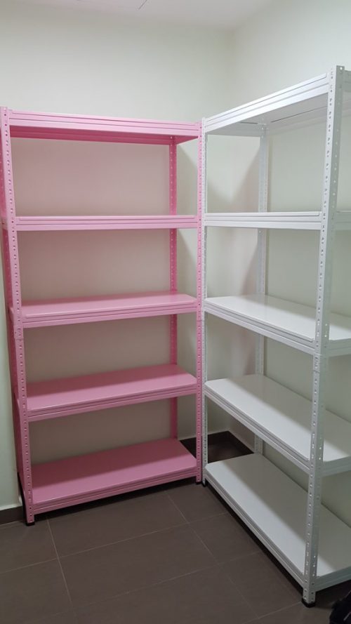 Colorful Boltless Rack Singapore Lshape Racks