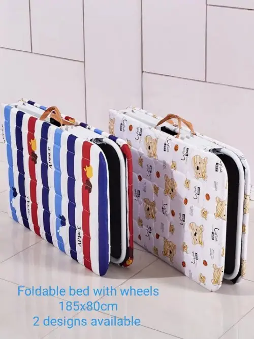 Boltless Rack SG, Storeroom Rack, Storage Rack, Shelving Bed Rack Foldable-Bed-with-wheels-1-500x667 Garments Rack (wheels)