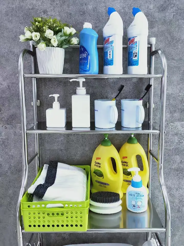 Stainless STeel Washing Machine Rack Boltless Rack SG, Storeroom Rack, Storage Rack, Shelving Bed Rack Stainless-STeel-Washing-Machine-Rack Washing Machine Rack / Toilet Bowl Rack