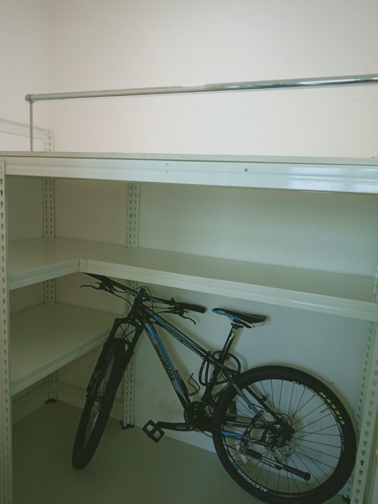  Platform-Bed-Storage-rack-for-Bicycle-768x1024 Platform Bed Loft with Storage compartments  