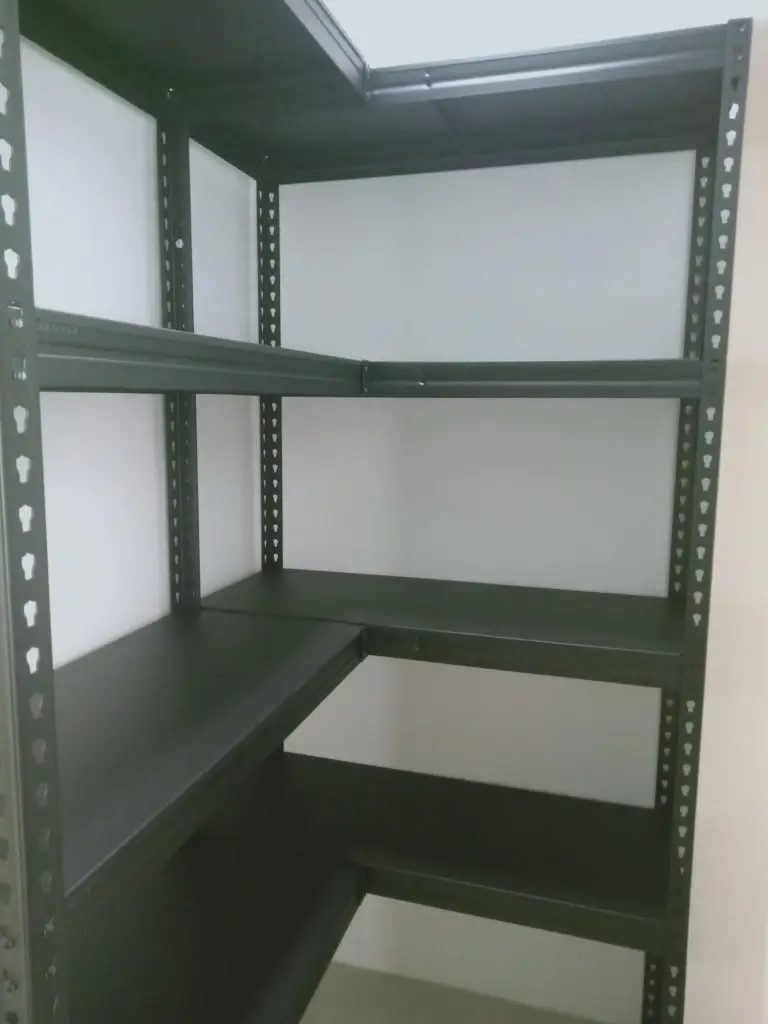Boltless Rack SG, Storeroom Rack, Storage Rack, Shelving Bed Rack Lshape-shelving-Black-Series-768x1024 New Black Color Series Shelving  