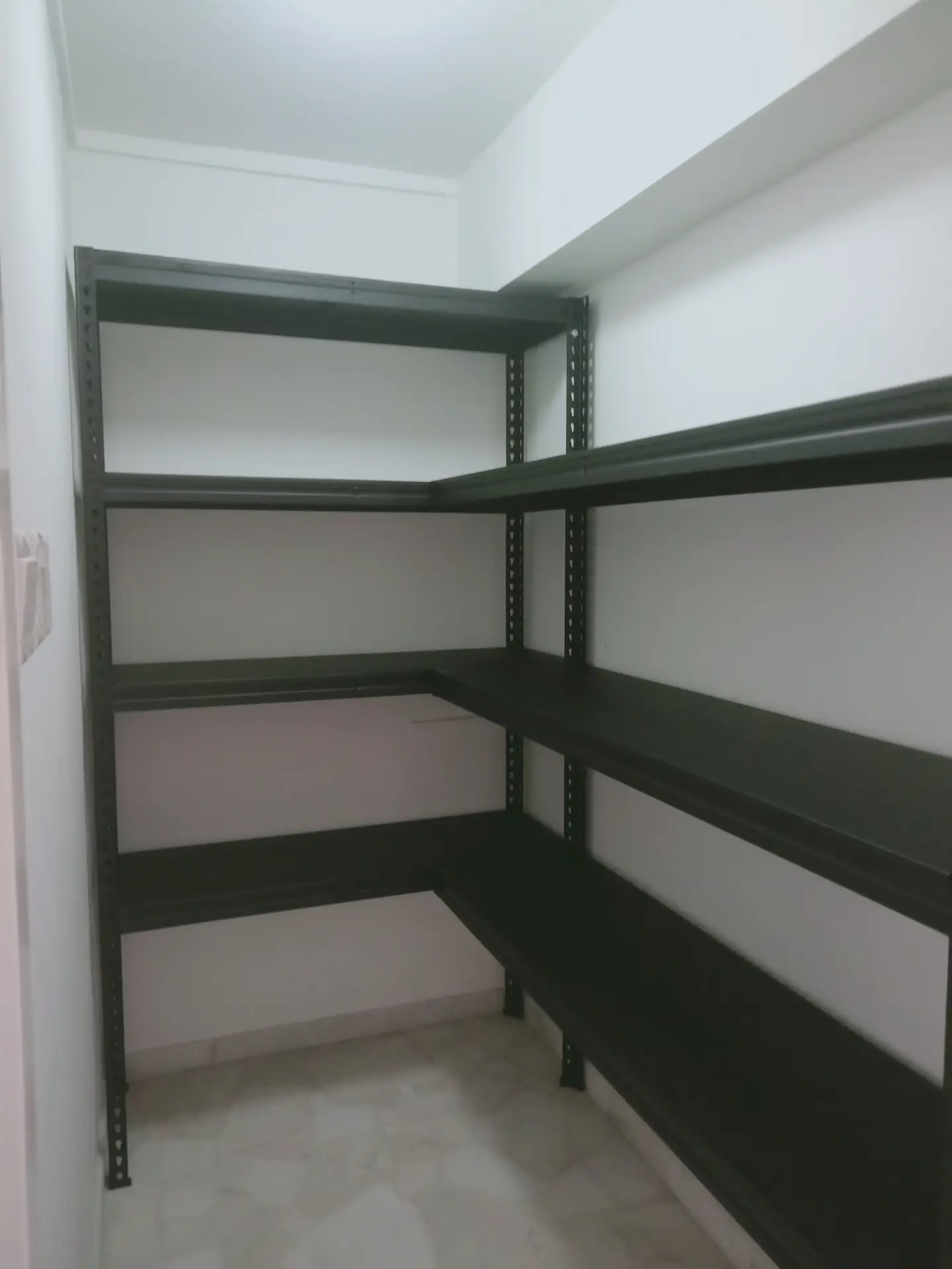 Boltless Rack SG, Storeroom Rack, Storage Rack, Shelving Bed Rack customised-4x3-black-lshape-shelving Black Shelving Series  