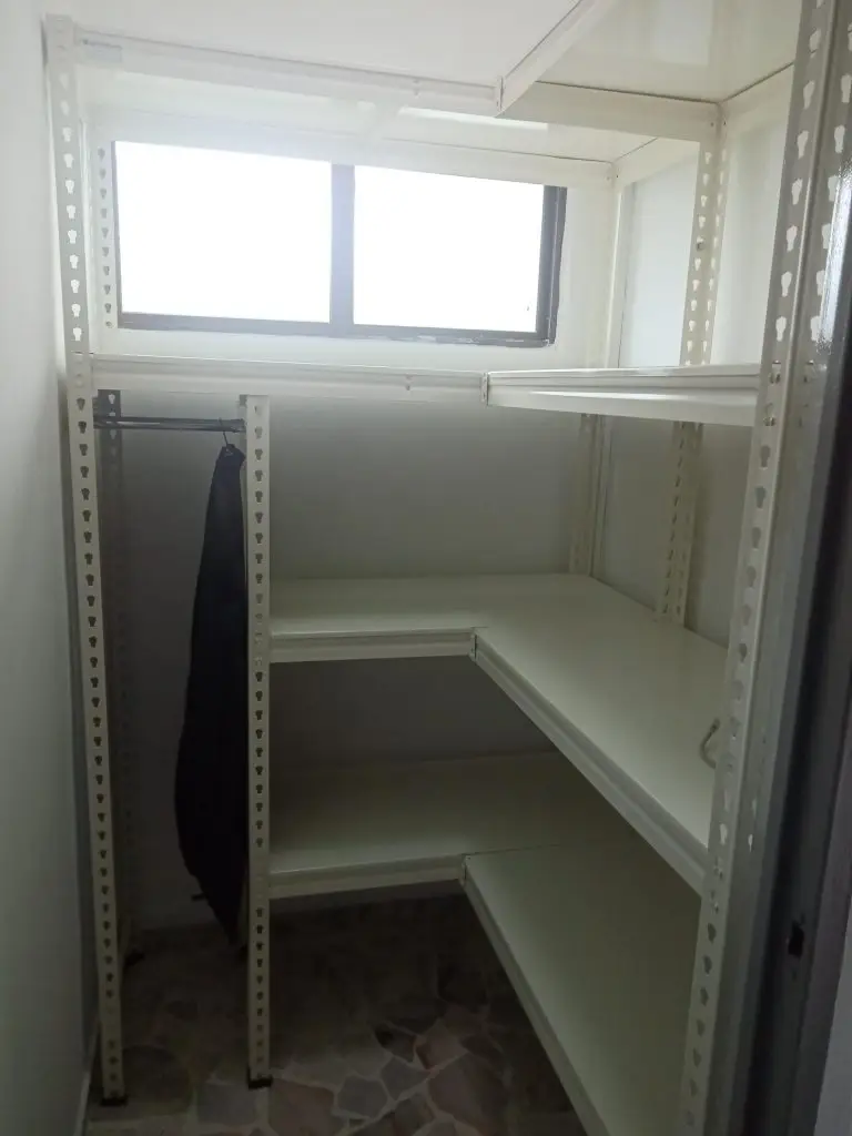 Boltless Rack SG, Storeroom Rack, Storage Rack, Shelving Bed Rack white-shelf-with-hanging-rod-768x1024 Boltless Racks with accessories  