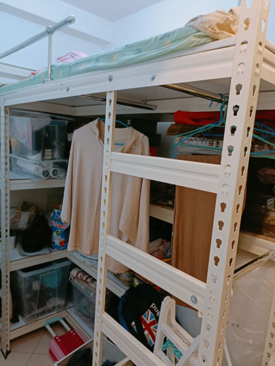 storage bed rack