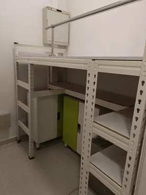 Boltless Rack SG, Storeroom Rack, Storage Rack, Shelving Bed Rack small-helper-bed-rack Bomb shelter loft bed  