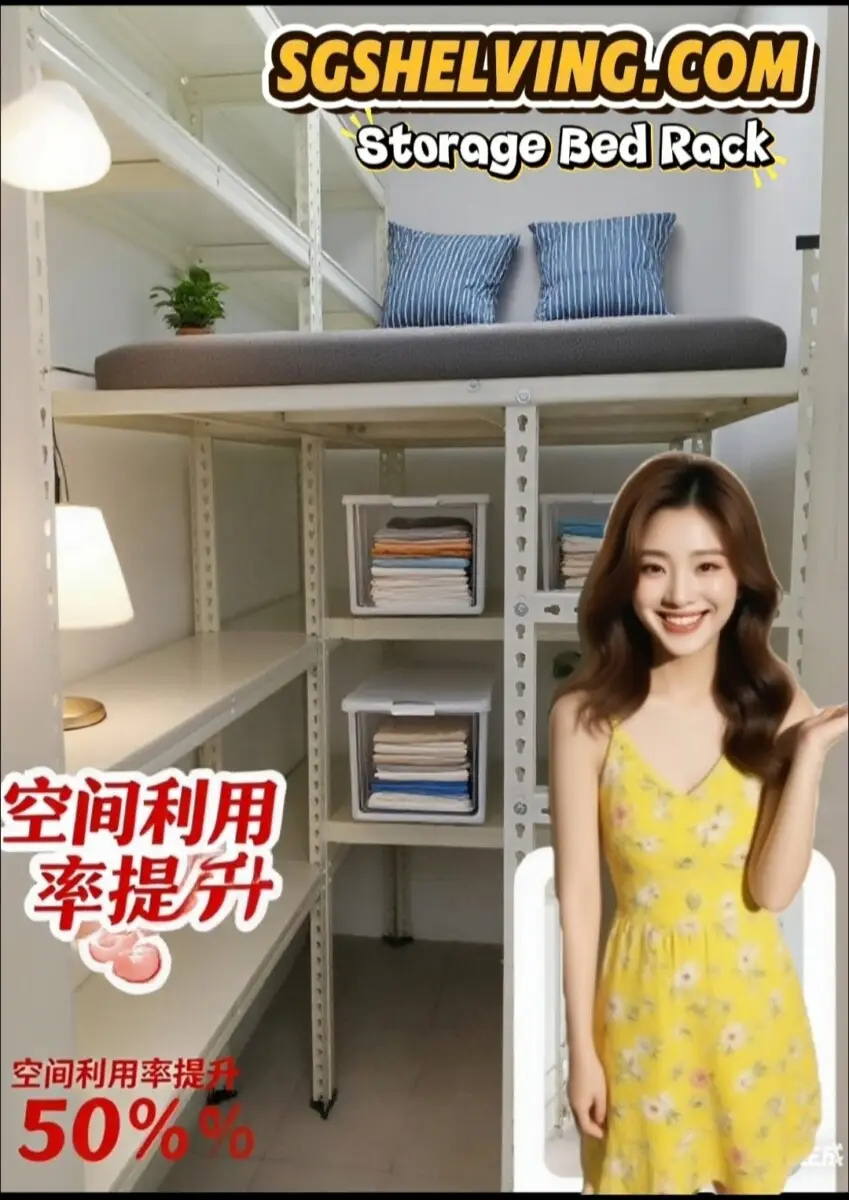 Boltless Rack SG, Storeroom Rack, Storage Rack, Shelving Bed Rack Storage-bed-rack-by-Sgshelving Space Saving Storage Bed Racks  