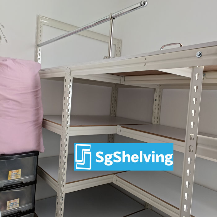 Space saving storage bed rack