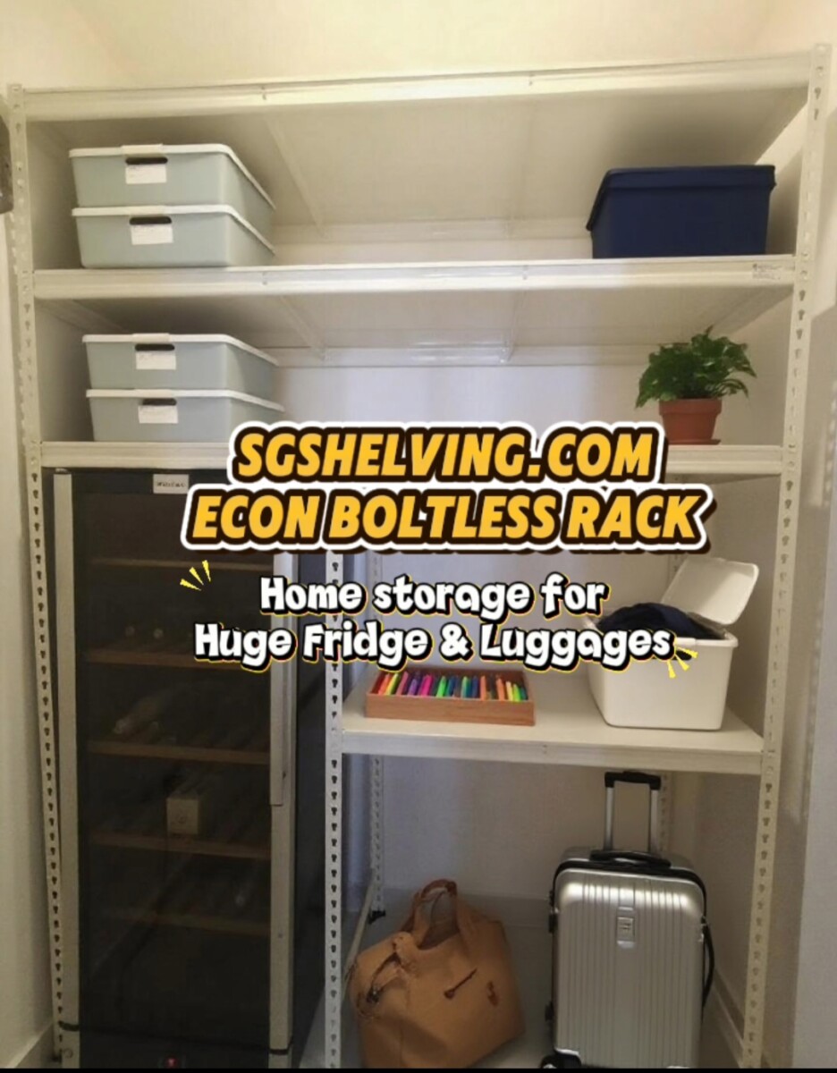 Boltless Rack SG, Storeroom Rack, Storage Rack, Shelving Bed Rack Econ-Boltless-Storage-Rack-for-Fridge-Luggages ECON Metal Boltless Storage Rack  
