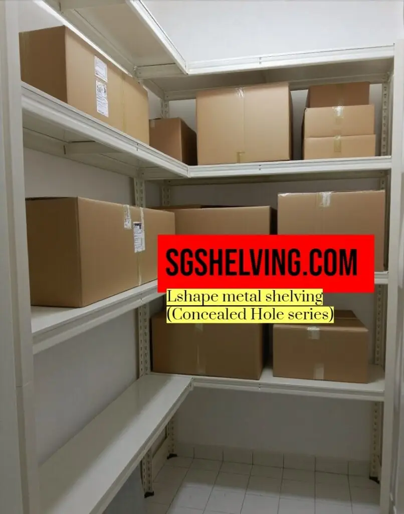 Boltless Rack SG, Storeroom Rack, Storage Rack, Shelving Bed Rack lshape-metal-racks-concealed-holes-806x1024 Boltless Rack Singapore  