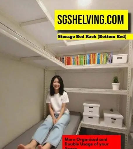 Boltless Rack SG, Storeroom Rack, Storage Rack, Shelving Bed Rack storage-bed-rack-with-lady-on-the-bottom-bed-by-sgshelving.com_-456x513 Boltless Rack Singapore, Storeroom Rack, Storage Rack, Shelving Bed Rack  