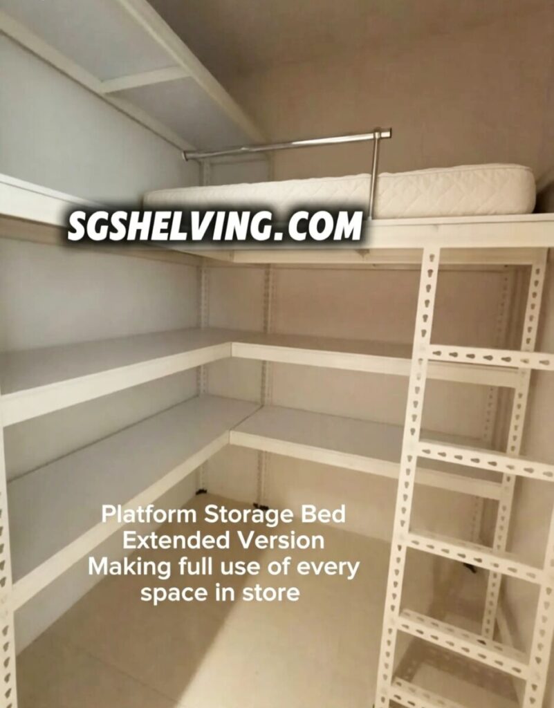 Boltless Rack SG, Storeroom Rack, Storage Rack, Shelving Bed Rack 1000080508-801x1024 Platform Storage Bed Rack - Extended  