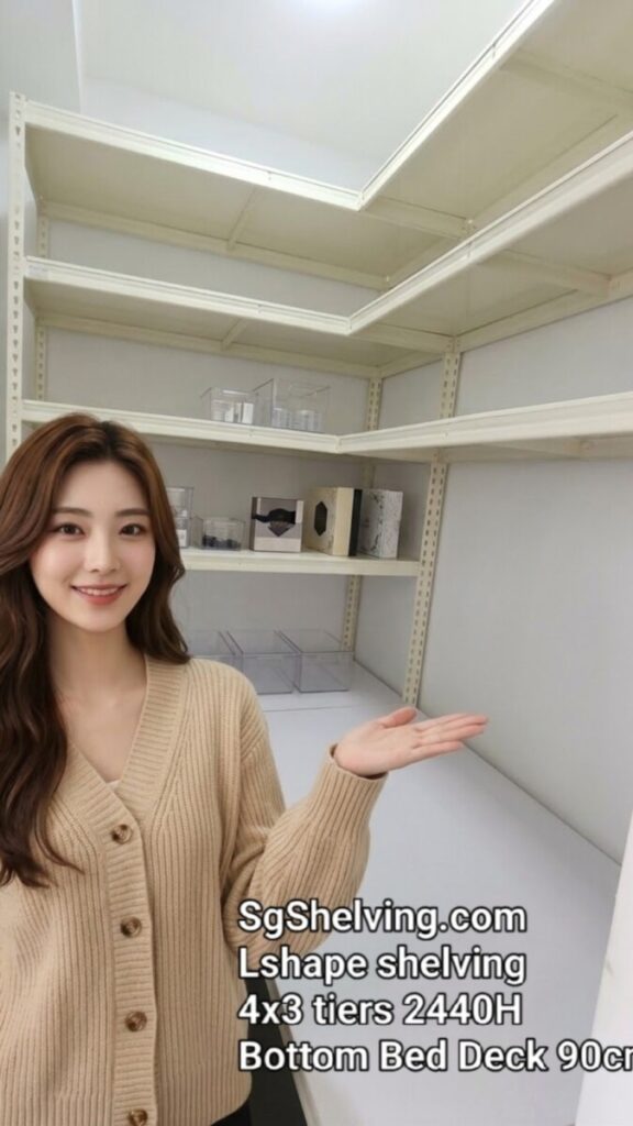 Boltless Rack SG, Storeroom Rack, Storage Rack, Shelving Bed Rack 1000081266-1-576x1024 Lshaped Storage Bed Rack