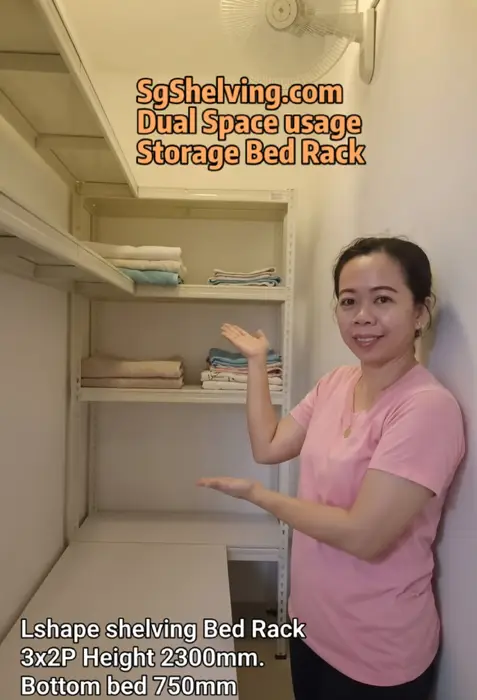 Boltless Rack SG, Storeroom Rack, Storage Rack, Shelving Bed Rack helper-storage-bed-rack We Build Helper Storage Bed Rack  